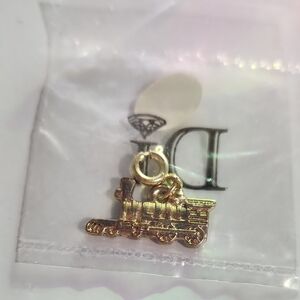 Gold Train Charm